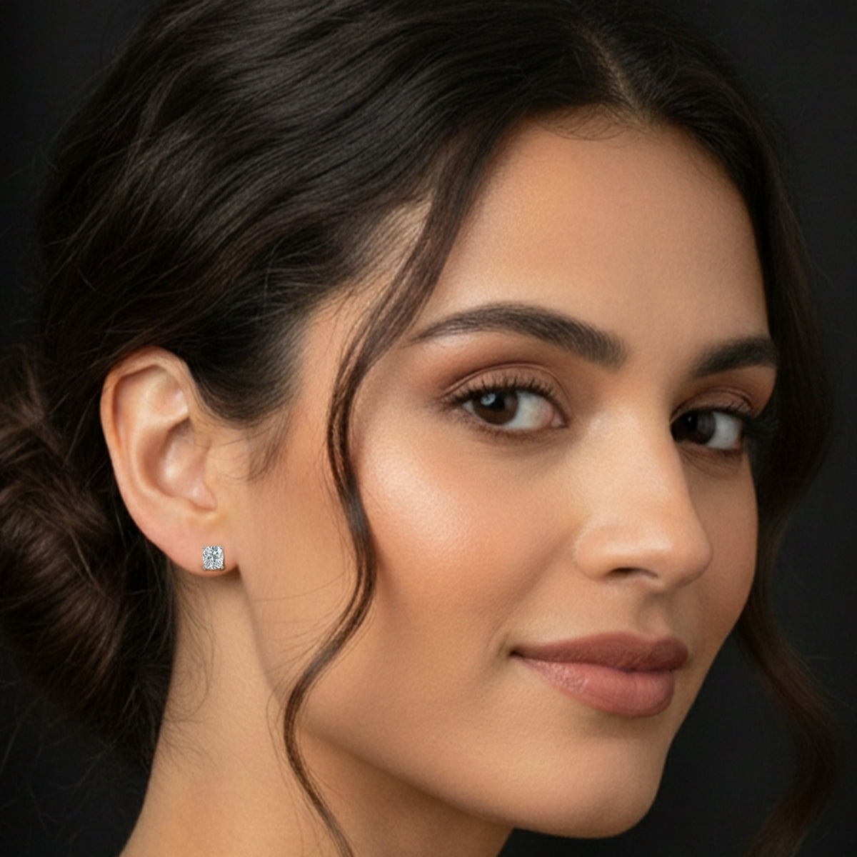 Sparkles Cushion Dazzle Diamond Earring