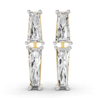 Sparkles Twin Baguette Cascade Diamond Earring