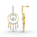1.4 Carat  | 925 Sterling Silver Yellow Gold Plated Dream Catcher Earrings