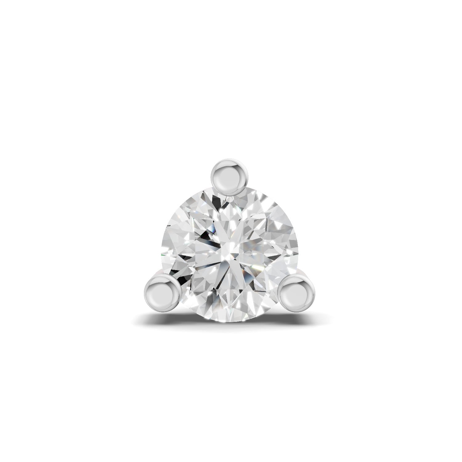 0.21 Carat Prime Cut Mens Stud Earrings | 14K Rose Gold