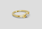 0.07 Ct Round Solitaire Ring  14K Yellow Gold