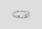 0.07 Ct Round Solitaire Ring  14K White Gold