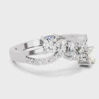 0.08 Carat Round Shape Diamond Ring | 14K White Gold