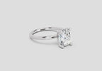 2.13 Carat Cushion Shape Solitaire Diamond Ring | 14K White Gold