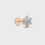 Solitaire Nosepin 0.5 Ct | 14Kt WhiteGold