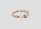 0.07 Ct Round Solitaire Ring  14K Rose Gold