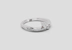 0.09 Ct Round Fashion Ring | 14K White Gold
