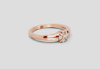 0.08 Ct Round Cluster Ring  14K Rose Gold