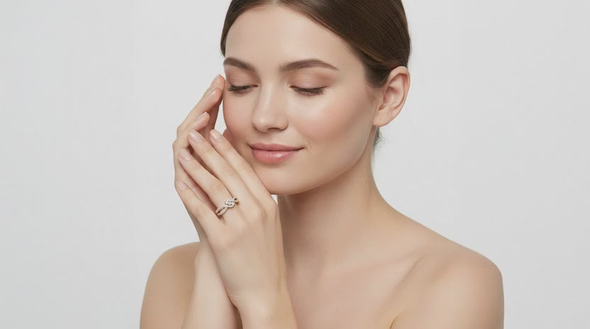 0.36 Carat Round Shape Twirl Engagement Ring | 14K Yellow Gold